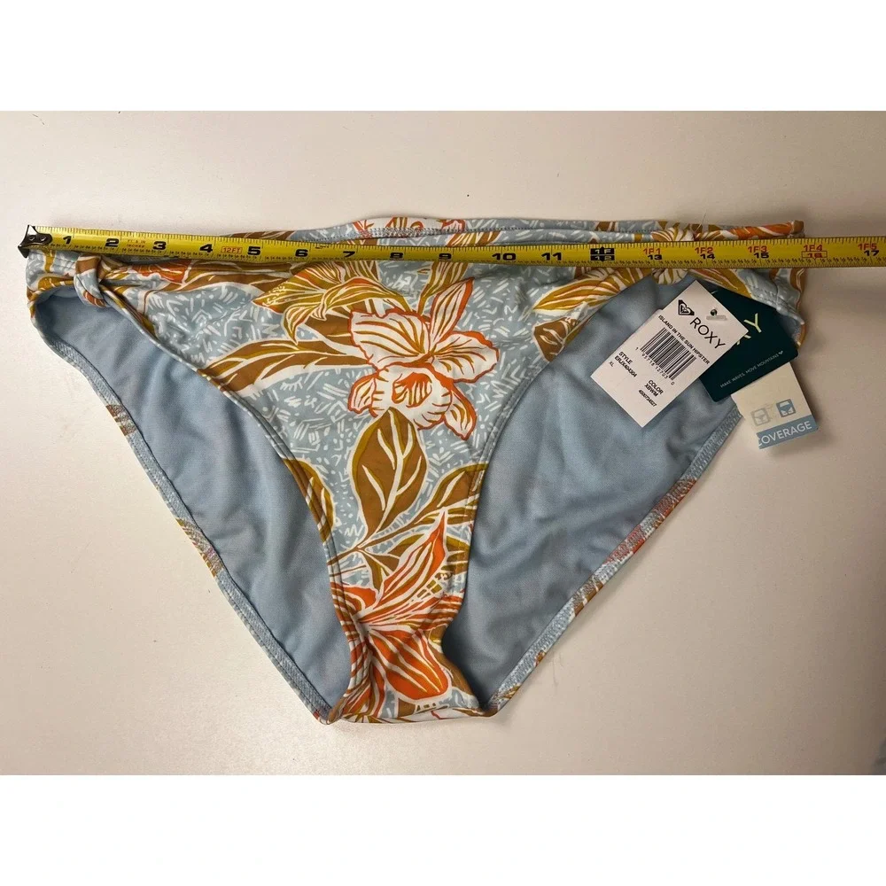 ROXY‎ Women's Island in the Sun Hipster Tropical Bikini Bottoms Sz XL  NWT